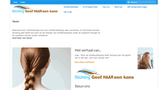 Desktop Screenshot of geefhaareenkans.com